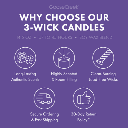 Oasis Fern 3-Wick Candle