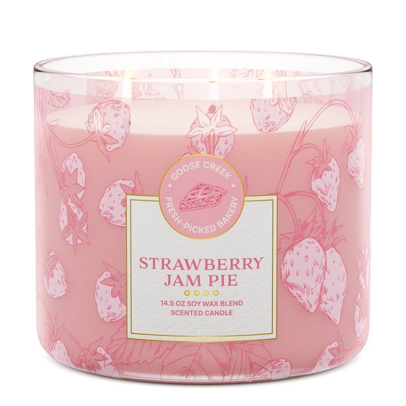 Strawberry Jam Pie 3-Wick Candle (S2E7Y)